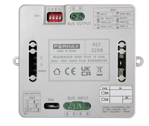 Kit Videoportero FERMAX Automático 2 Timbres 4,3CITY VEO-XS WIFI DUOX PLUS  94521 - efectoLED