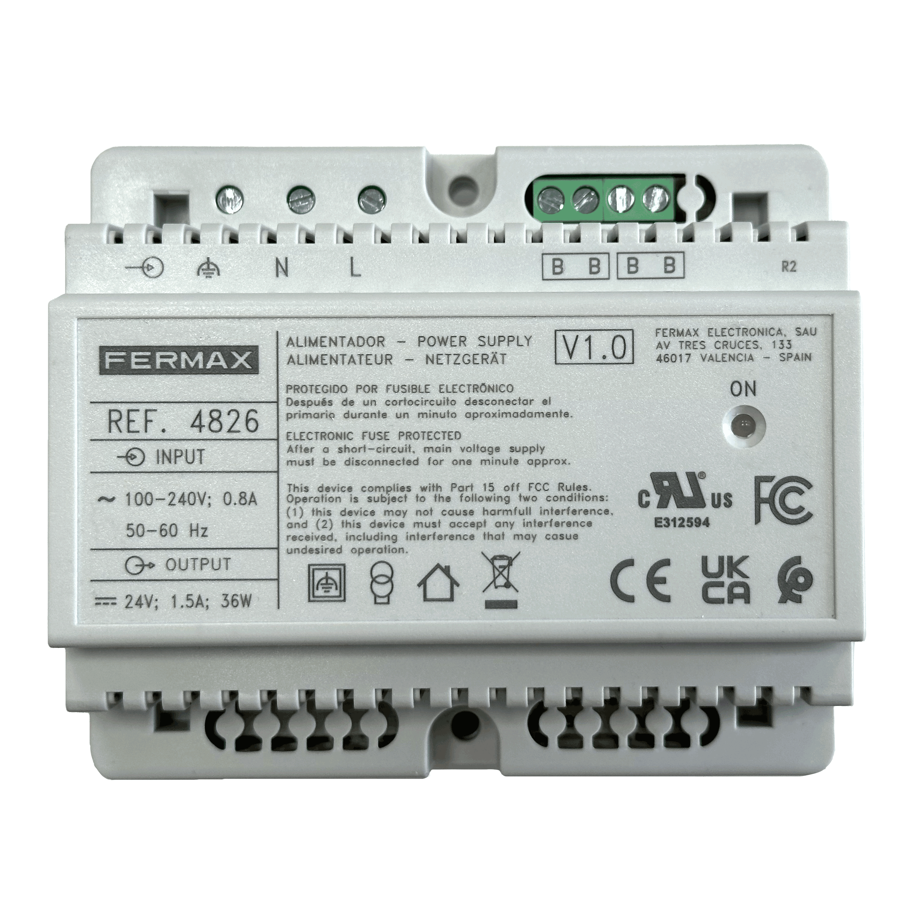 ALIMENTADOR+FILTRO DIN6 24VDC-1.5A
