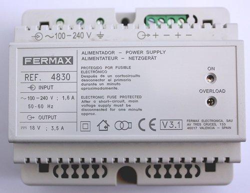 Alimentador Fermax 4800 230VAC/12VAC-1,5A - Para Porteros Automáticos