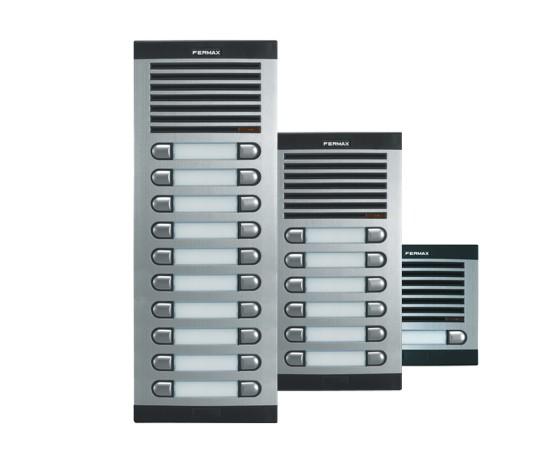 Fermax 6201 - Kit portero automático, 1 línea, color gris y negro + 8951  Accesorio de superficie para telefonillo